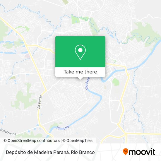 Mapa Depósito de Madeira Paraná