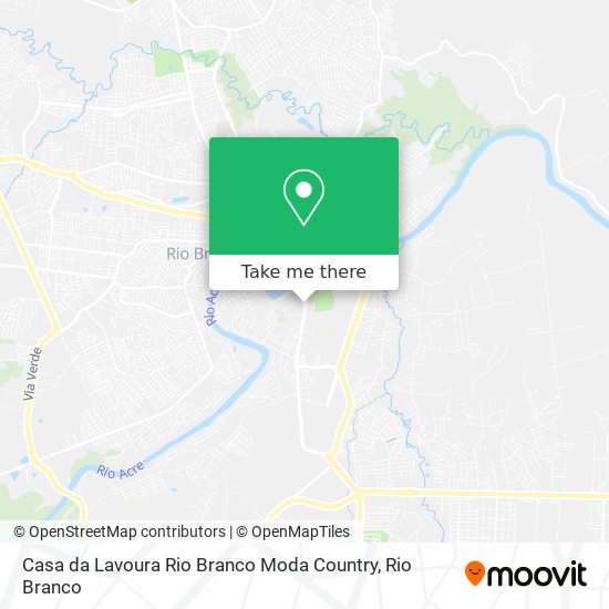 Casa da Lavoura Rio Branco Moda Country map
