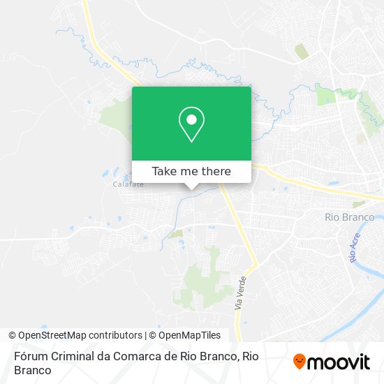Mapa Fórum Criminal da Comarca de Rio Branco
