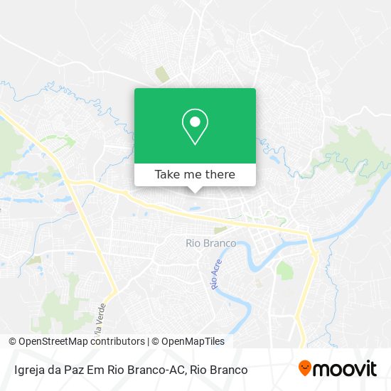 Igreja da Paz Em Rio Branco-AC map