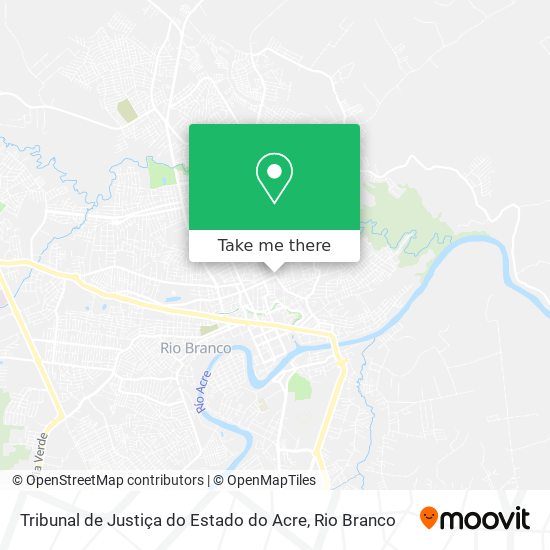 Tribunal de Justiça do Estado do Acre map