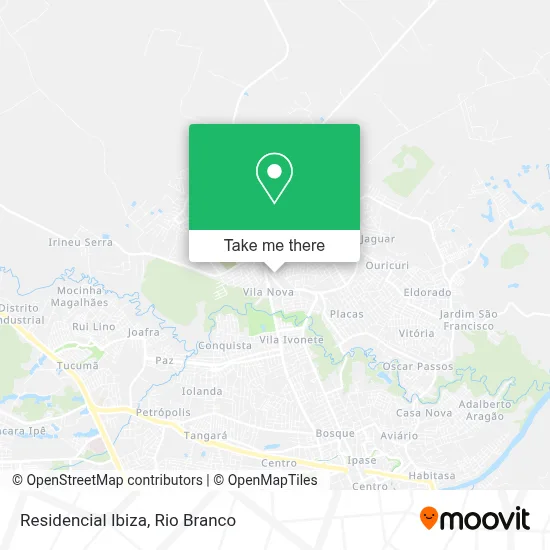 Residencial Ibiza map