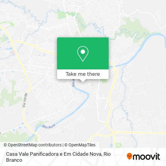 Mapa Casa Vale Panificadora e Em Cidade Nova