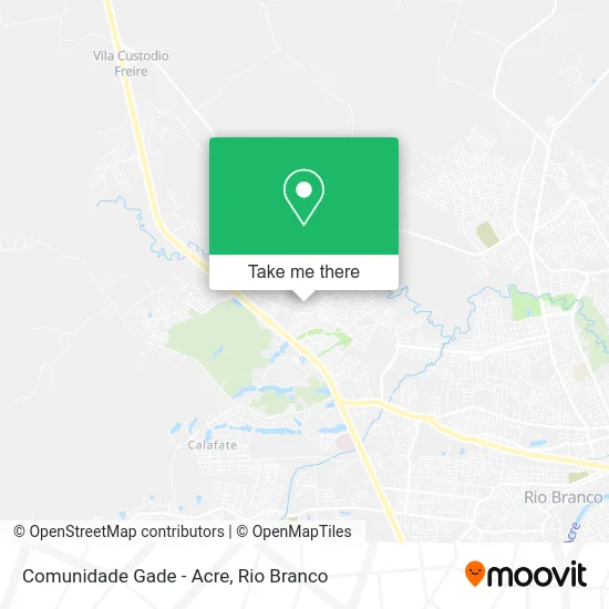 Comunidade Gade - Acre map