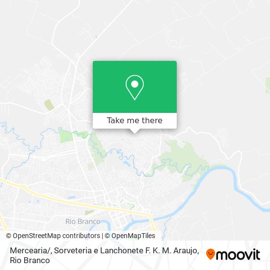 Mapa Mercearia / , Sorveteria e Lanchonete F. K. M. Araujo