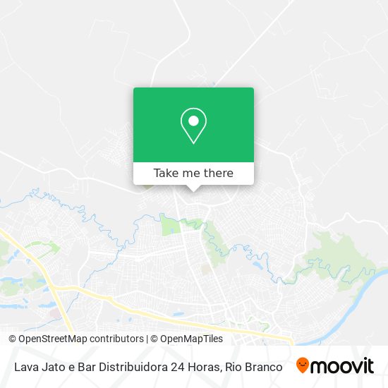 Mapa Lava Jato e Bar Distribuidora 24 Horas