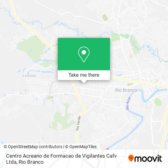 Mapa Centro Acreano de Formacao de Vigilantes Cafv Ltda
