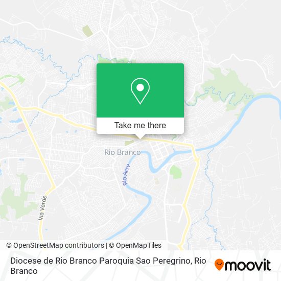 Mapa Diocese de Rio Branco Paroquia Sao Peregrino