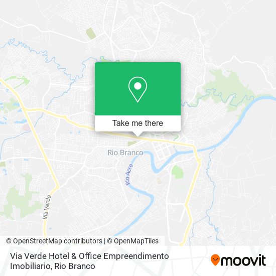 Mapa Via Verde Hotel & Office Empreendimento Imobiliario
