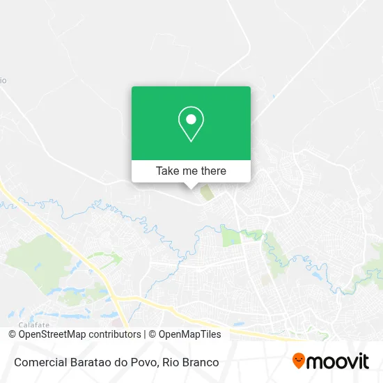 Comercial Baratao do Povo map