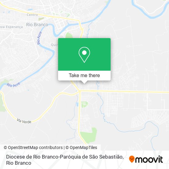 Diocese de Rio Branco-Paróquia de São Sebastião map