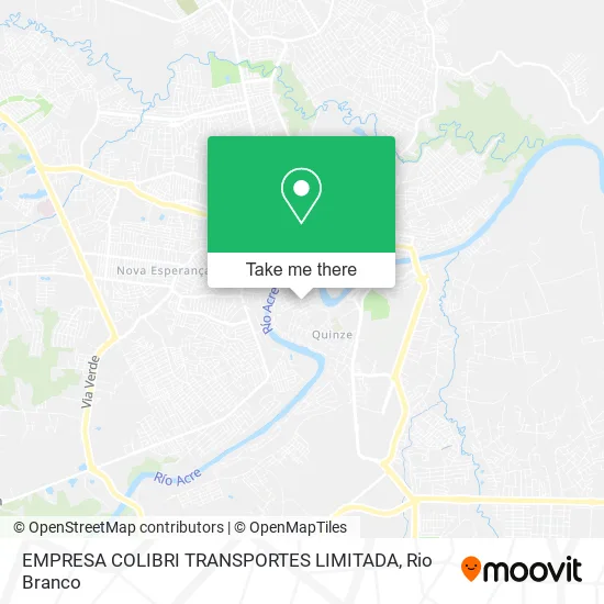 EMPRESA COLIBRI TRANSPORTES LIMITADA map