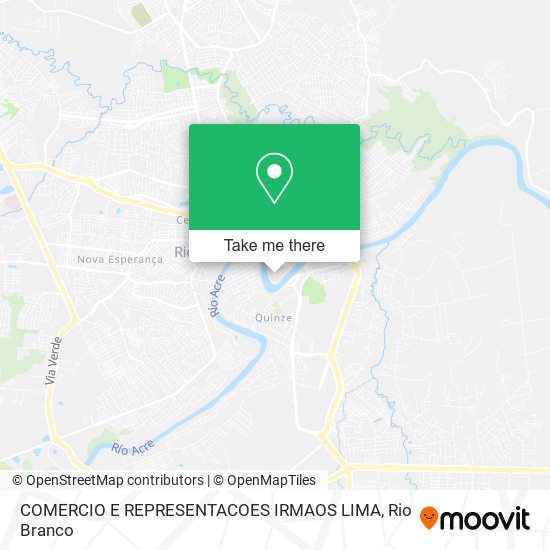 Mapa COMERCIO E REPRESENTACOES IRMAOS LIMA