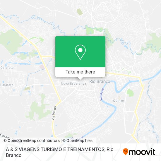 A & S VIAGENS TURISMO E TREINAMENTOS map