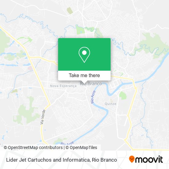 Lider Jet Cartuchos and Informatica map