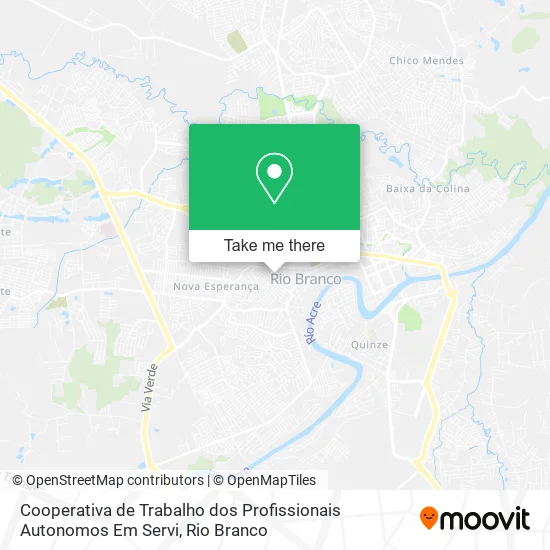 Cooperativa de Trabalho dos Profissionais Autonomos Em Servi map