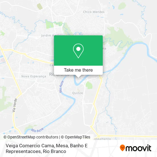Veiga Comercio Cama, Mesa, Banho E Representacoes map