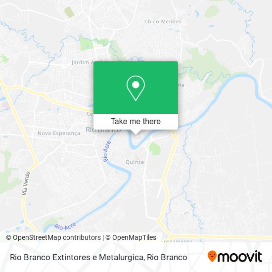 Mapa Rio Branco Extintores e Metalurgica