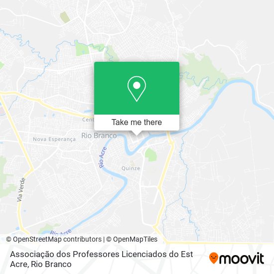Mapa Associação dos Professores Licenciados do Est Acre