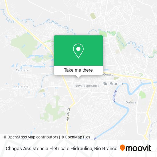 Chagas Assistência Elétrica e Hidraúlica map