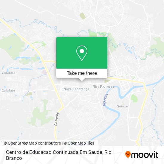 Mapa Centro de Educacao Continuada Em Saude