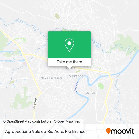 Agropecuária Vale do Rio Acre map