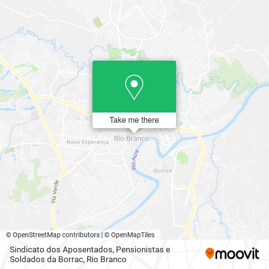 Sindicato dos Aposentados, Pensionistas e Soldados da Borrac map