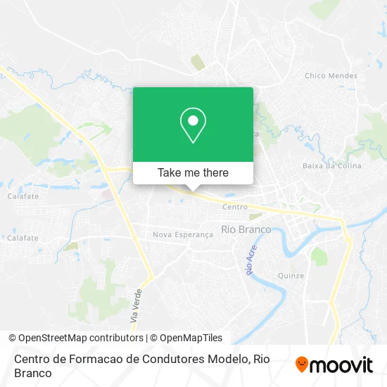 Centro de Formacao de Condutores Modelo map