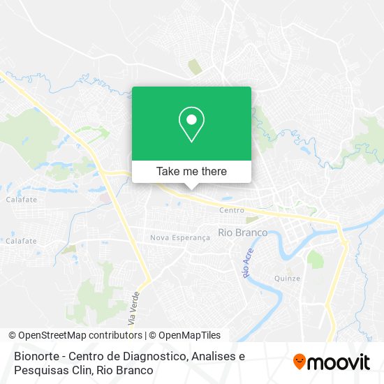 Bionorte - Centro de Diagnostico, Analises e Pesquisas Clin map