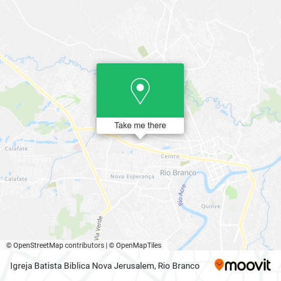 Mapa Igreja Batista Biblica Nova Jerusalem