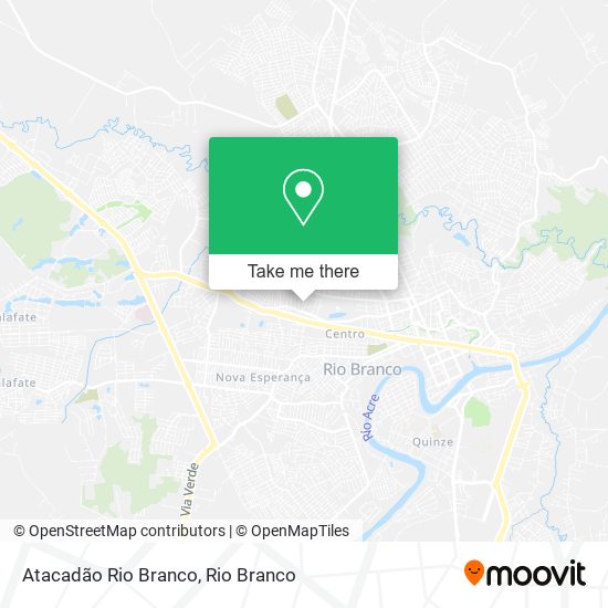 Atacadão Rio Branco map