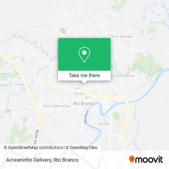Acreaninho Delivery map