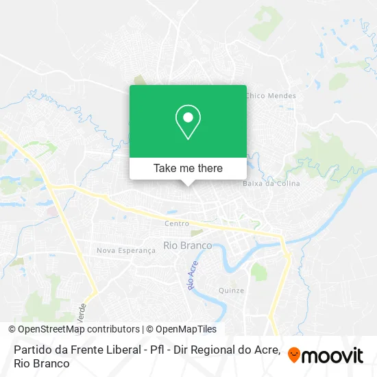 Partido da Frente Liberal - Pfl - Dir Regional do Acre map