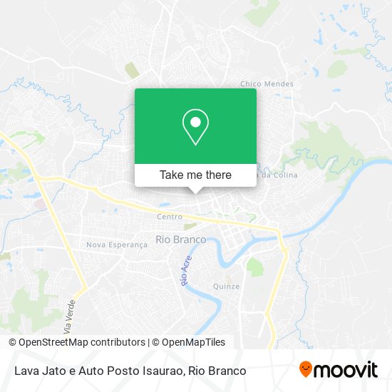 Mapa Lava Jato e Auto Posto Isaurao