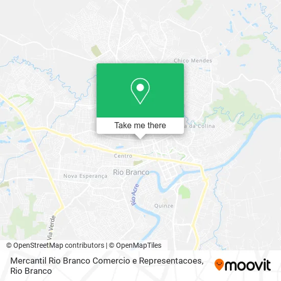 Mercantil Rio Branco Comercio e Representacoes map