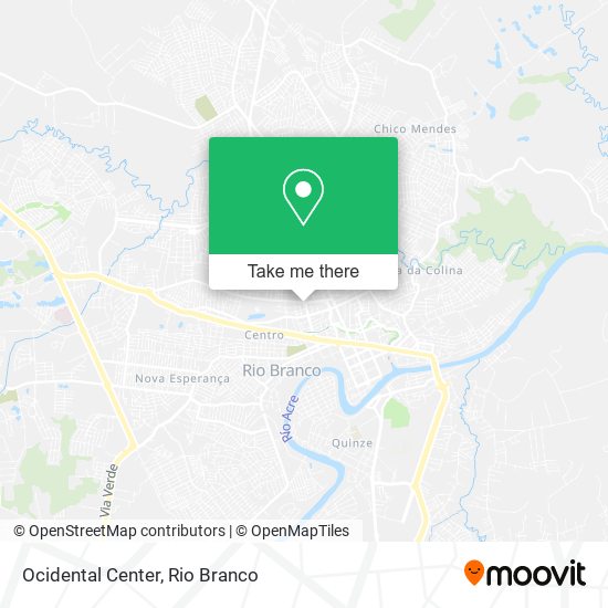 Ocidental Center map