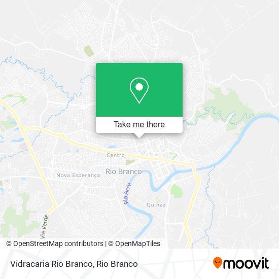 Mapa Vidracaria Rio Branco