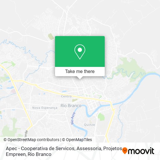 Apec - Cooperativa de Servicos, Assessoria, Projetos Empreen map