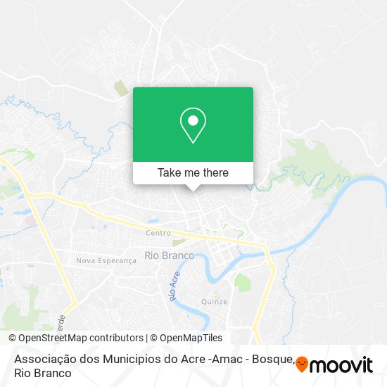 Mapa Associação dos Municipios do Acre -Amac - Bosque