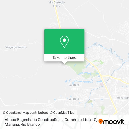 Abaco Engenharia Construções e Comércio Ltda - Cj Mariana map