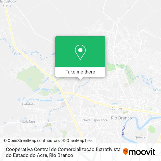 Cooperativa Central de Comercialização Extrativista do Estado do Acre map