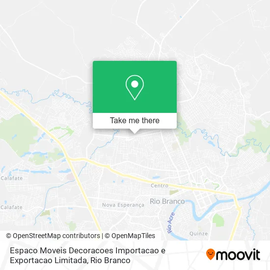 Mapa Espaco Moveis Decoracoes Importacao e Exportacao Limitada