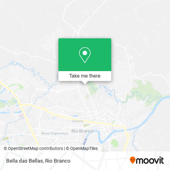 Mapa Bella das Bellas