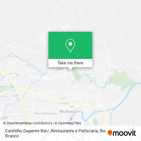 Mapa Cantinho Dagente Bar / , Restaurante e Petiscaria