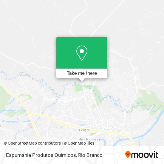 Mapa Espumania Produtos Químicos