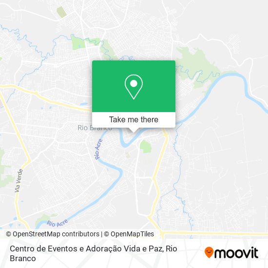 Mapa Centro de Eventos e Adoração Vida e Paz