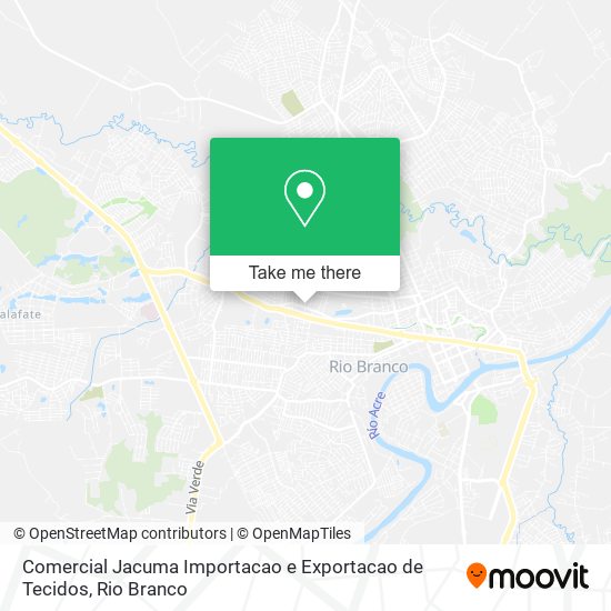 Comercial Jacuma Importacao e Exportacao de Tecidos map