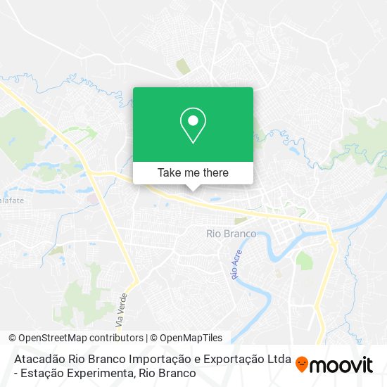 Atacadão Rio Branco Importação e Exportação Ltda - Estação Experimenta map