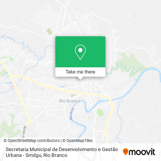 Mapa Secretaria Municipal de Desenvolvimento e Gestão Urbana - Smdgu