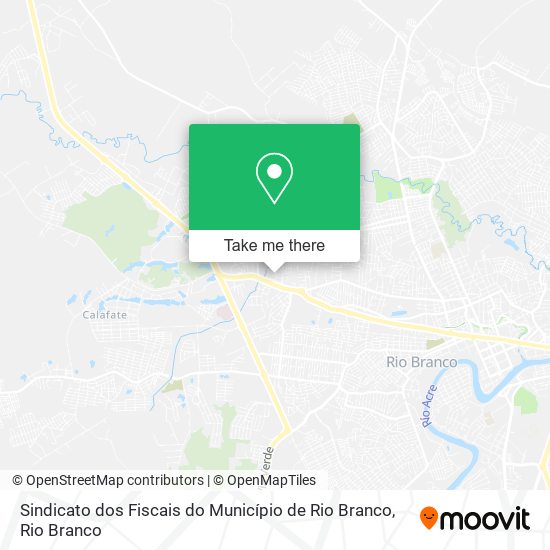 Mapa Sindicato dos Fiscais do Município de Rio Branco